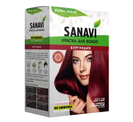 Краска для волос без аммиака Бургундия Sanavi 75 гр.